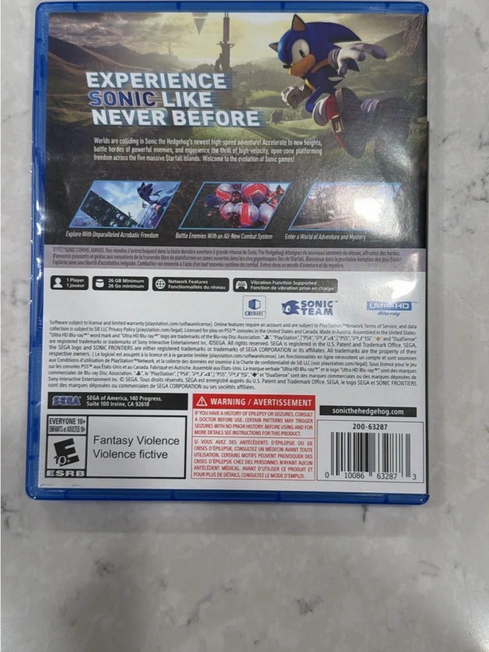 PS5 Sonic Frontiers